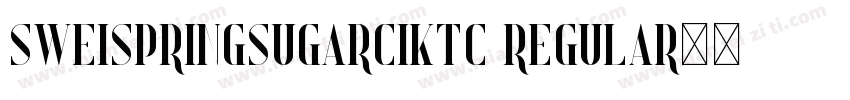 SweiSpringSugarCiKtc Regular字体转换